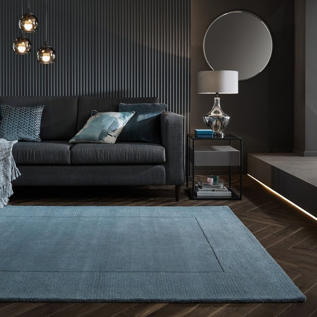 Wollteppich Kurzflor Kadima Design in Blau B: 200 cm, T: 290 cm - Bild 1