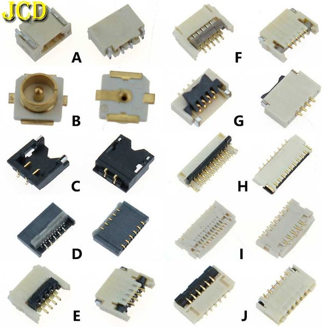 JCD 2-teiliger FPC-Anschluss für Nintendo Switch Joy Con PCB Board Flexkabel Stecker und Buchse Ersatzteil-Set - Bild 1
