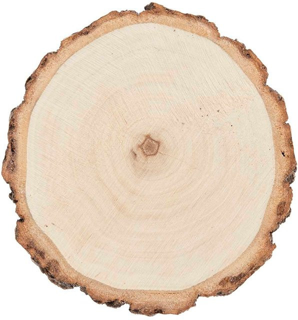Rico Design Holzscheibe rund aus Pappelholz, Durchmesser: 12,0 cm - Bild 1