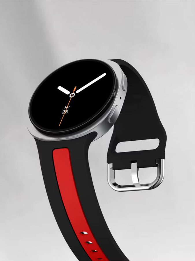 I LOVE LUO Uhrenarmband Silikon, Bicolor, Unisex - Bild 4