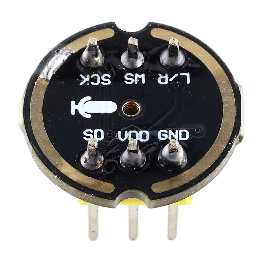 INMP441 Mikrofonmodul MEMS I2S-Schnittstelle Hochpräziser Energiesparender Sensor in Schwarz für ESP32 und Audioprojekte - Bild 5