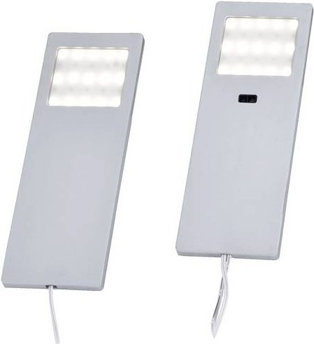 Paul Neuhaus Helena LED-Unterbauleuchte 2er Set in Aluminium, Warmweiß, 4W - Bild 1