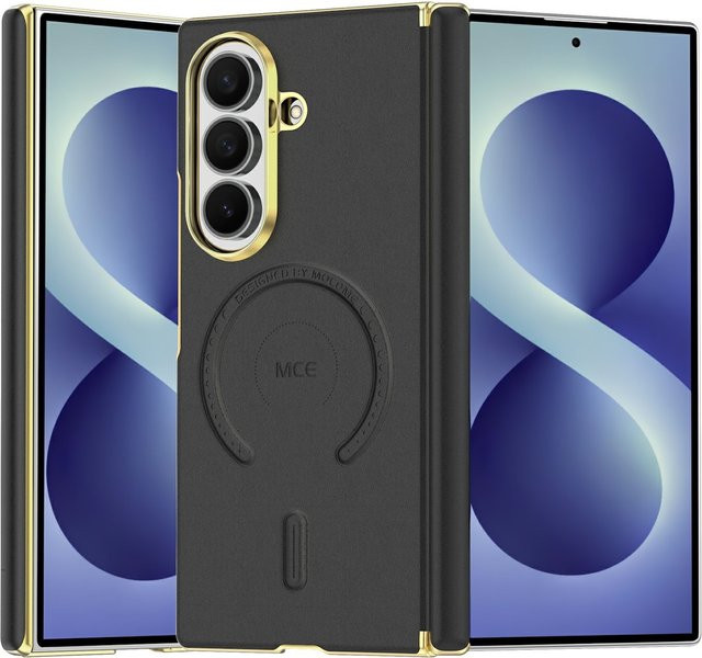 Samsung Galaxy Z Fold8 Ultra 5G Handyhülle aus Kunstleder mit MagSafe und 360 Grad Magnet in Schwarz - Bild 1