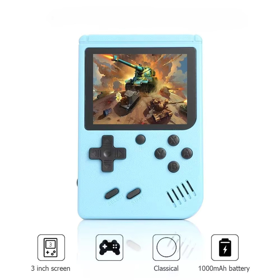 ZUIDID Retro Handheld-Spielkonsole mit 3,0 Zoll Farb-LCD-Bildschirm in Blau - Bild 2