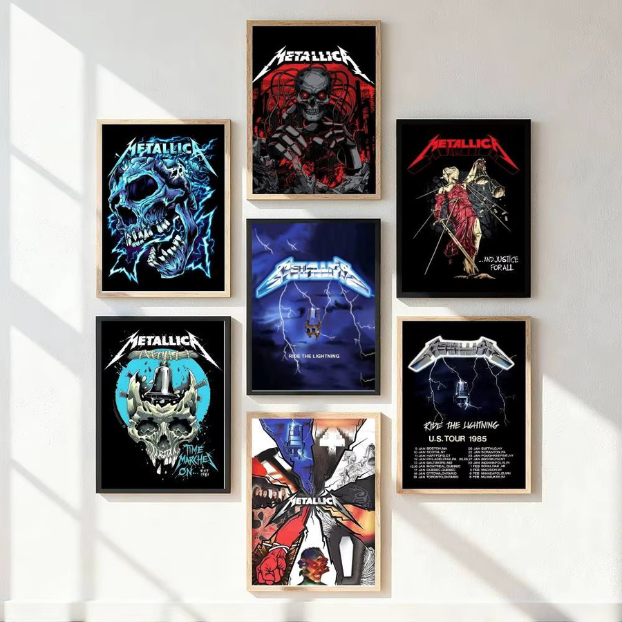 Metallica Poster Kunstdruck im Anime-Stil als Wanddekoration in Multicolour - Bild 5