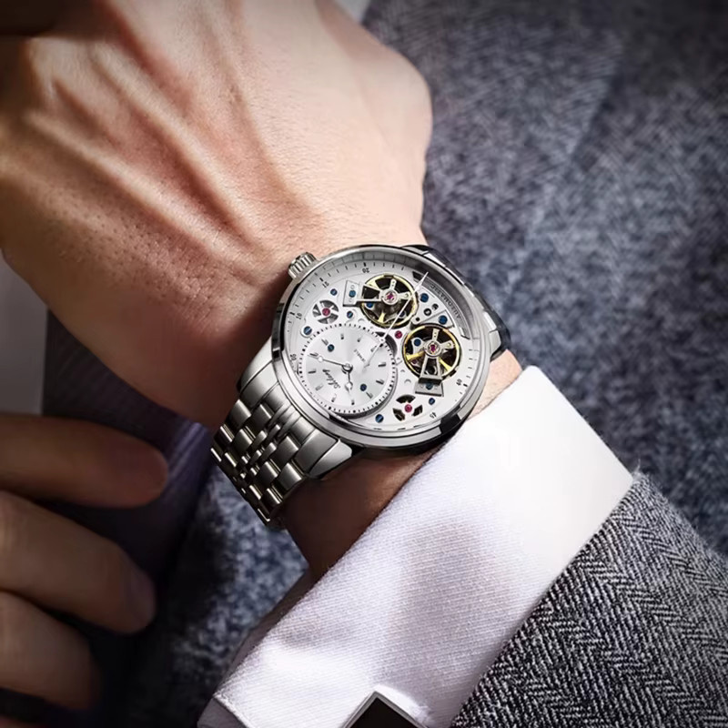 AILANG Armbanduhr, Mechanisch, Edelstahl, Silber, Herren - Bild 3