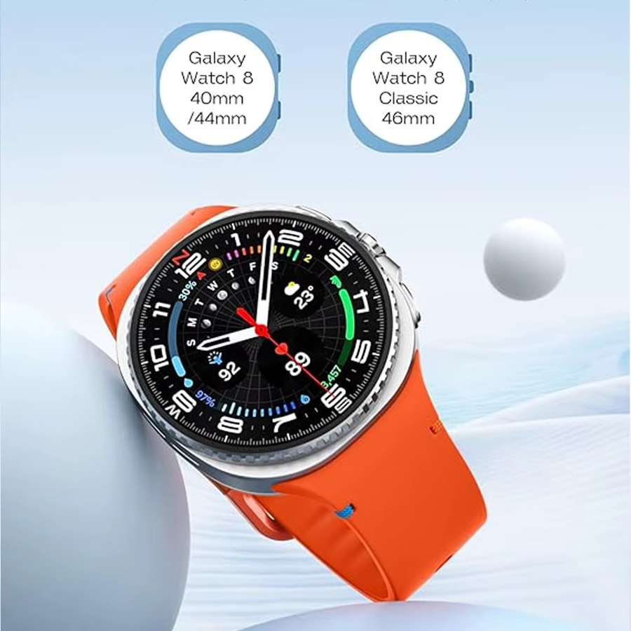 Samsung Uhrenarmband Silikon, orange, Unisex - Bild 2