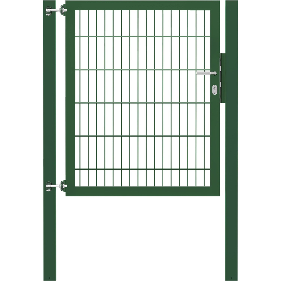 Einzeltor Flexo Plus in Grün mit Pfosten, Breite: 100 cm, Höhe: 120 cm, Pfostenmaße: 80 x 80 cm - Bild 2