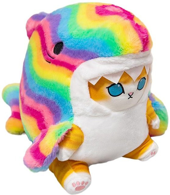 Yiran toy Kawaii Katze Plüschtier, Braun Grau, 33cm - Bild 1