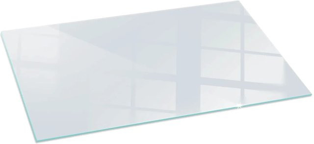 Tulup Glasplatte für Kamin in Weiß, Bodenplatte für Kaminöfen, B/T: 140 x 70 cm - Bild 1