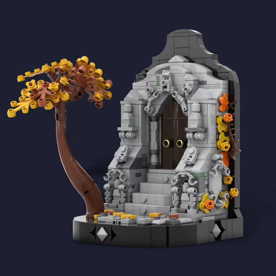 Gobricks MOC Gothic Buchstütze DIY Bausteine Modell Kreatives Spielzeug - Bild 3
