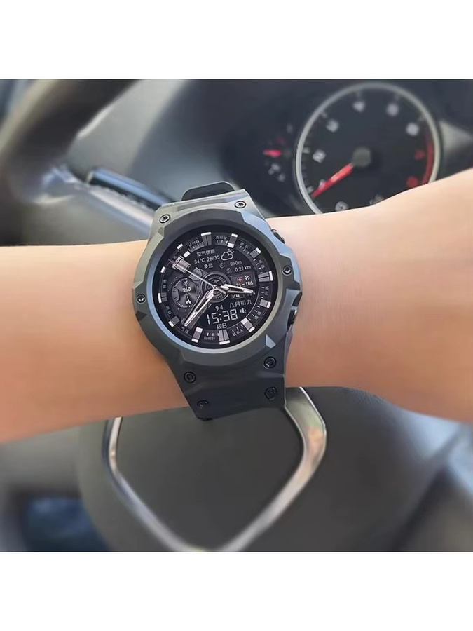 TINUORA Uhrenarmband, Kunststoff, Schwarz, Unisex - Bild 3