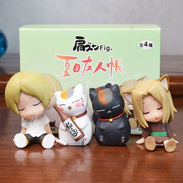 Bandai Natsume's Buch der Freunde Kata-zun Fig Blind Box Sleepy Nyanko Sensei Figurenset - Bild 1