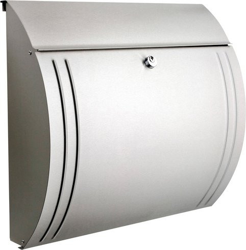 Burg Wächter Briefkasten Modena Edelstahl Silber B: 36,0 cm, H: 33,5 cm, T: 12,7 cm - Bild 2