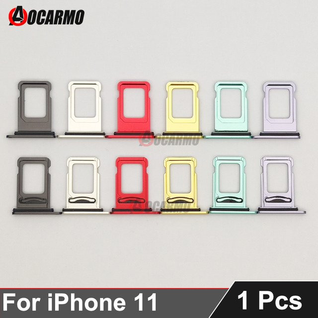 Apple iPhone 11 SIM-Karten Fach Schubladen Halter Ersatzteil in Rot - Bild 1