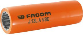 Facom Steckschlüssel 3/8 Zoll 1000V VSE 16 mm orange - Bild 1