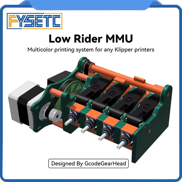 FYSETC Low Rider MMU Kit Multimaterial-Drucksystem für Klipper Voron SV08 3D-Drucker - Bild 1