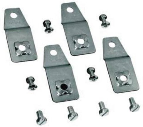 Hager Befestigungslasche orion plus für Blechschrank, Farbe: Silber - Bild 1