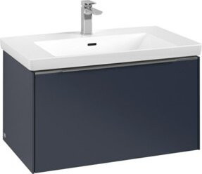 Villeroy & Boch Waschtischunterschrank Subway 3.0 in Weiß Hochglanz, Wandmontage mit integrierter Beleuchtung und internen Schubladen, B/T/H: 77,2 x 42,9 x 47,8 cm - Bild 1