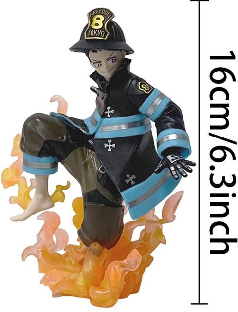 Shinra Kusakabe Anime Figur aus Enn no Shouboutai von Discover Intime, PVC Sammlermodell für Erwachsene, Höhe: 16 cm - Bild 1