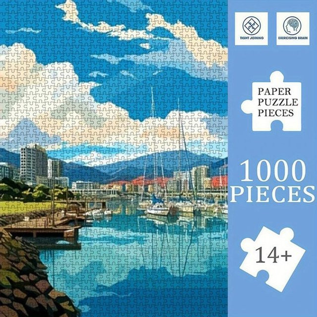AZNM Puzzle, Küstenlandschaft von Wellington, 1.000 Teile, ab 14 Jahren - Bild 1