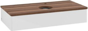 V&B Waschtischunterschrank Antao ohne Frontstruktur in Weiß, B/T/H: 100 x 50 x 19 cm - Bild 1