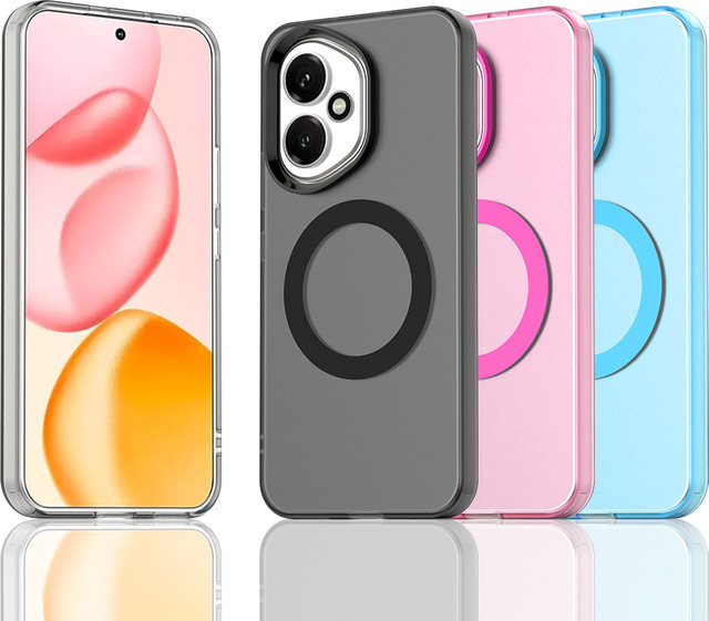 Magnetische transparente Schutzhülle für Honor 400, 400 Pro und 400 Lite 5G mit kabelloser Ladefunktion in Candy-Farben - Bild 1