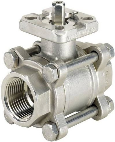 Bürkert Kugelhahn 2654 185995 aus Edelstahl in Silber - Bild 1