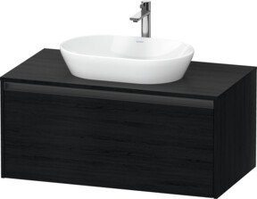 Duravit Waschtischunterschrank Ketho.2 in Schwarz Matt, wandhängend, B/T/H: 100 x 55 x 45,9 cm - Bild 1