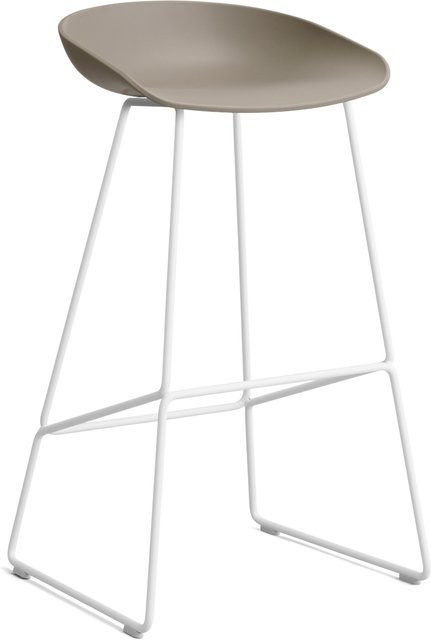 HAY About A Stool AAS 38 Hocker in Beige aus Stahl und Polypropylen - Bild 1