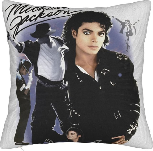 JMG Clothing Kissenbezug Michael Jackson MJ Tour 2026, bedruckte Kissenhülle Multicolour, Breite: 40 cm, Höhe: 40 cm - Bild 1