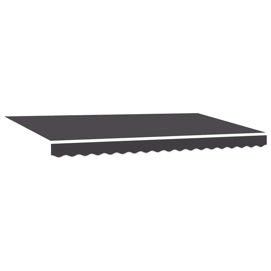vidaXL Markisenersatzstoff aus Polyester in Anthrazit, B/T: 380 x 195 cm - Bild 2