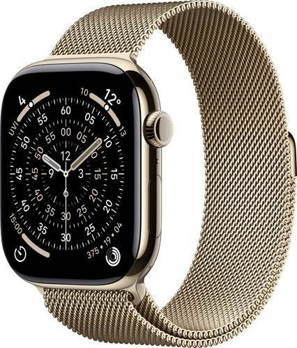 Apple Smartwatch Series 11, GPS, Cellular, 46 mm, Titan, Gold, Unisex - Bild 1