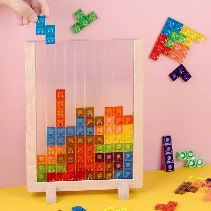 3D Transparent Tetris Puzzle, 3d_puzzle, 2 Spieler, transparent, multicolour - Bild 5