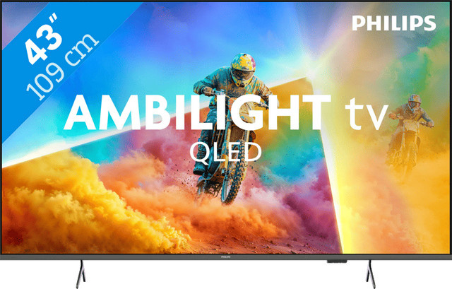 Philips Ambilight 4K UHD Smart TV PQS8501 in Schwarz, 43 Zoll - Bild 1