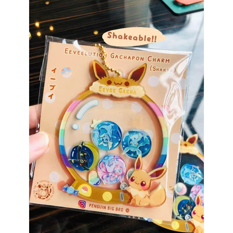 Bandai Pokémon Eeveelution Acryl-Shaker-Schlüsselanhänger, Einzelfigur - Bild 4
