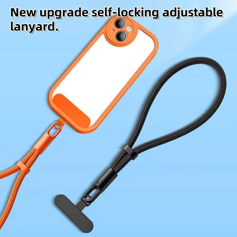 YTDMEN Universal-Lanyard-Handgelenkschlaufe im 2er-Set mit verstellbarem Anti-Verlust-Telefongurt in Orange für iPhone 16 15 14 - Bild 2