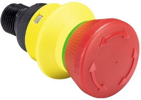 Wieland Electric SNH 1102 Not-Aus-Taster mit 2 NC Kontakten, M12 Anschluss, Farbe Rot, Schutzart IP65 - Bild 1