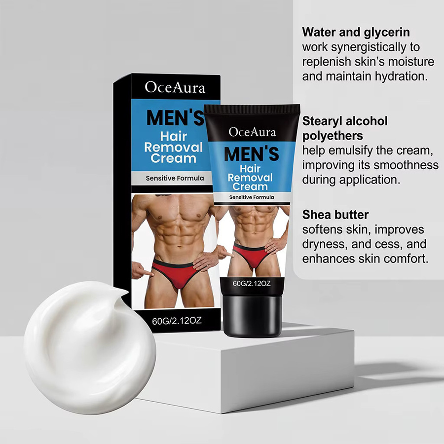 OceAura Haarentfernungscreme für Herren, Körper und Haare - Bild 3