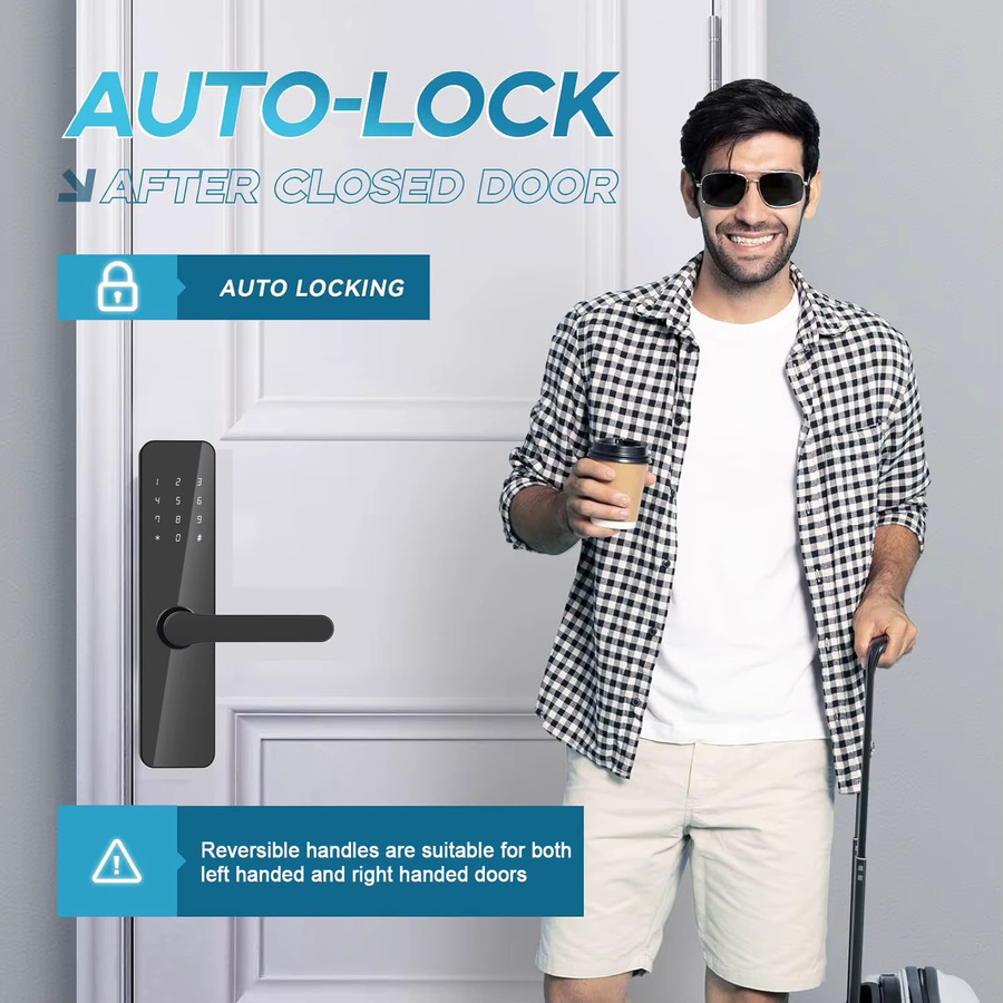 Realhelp Intelligentes Türschloss mit TTlock/TThotel App-Steuerung in Schwarz - Bild 4