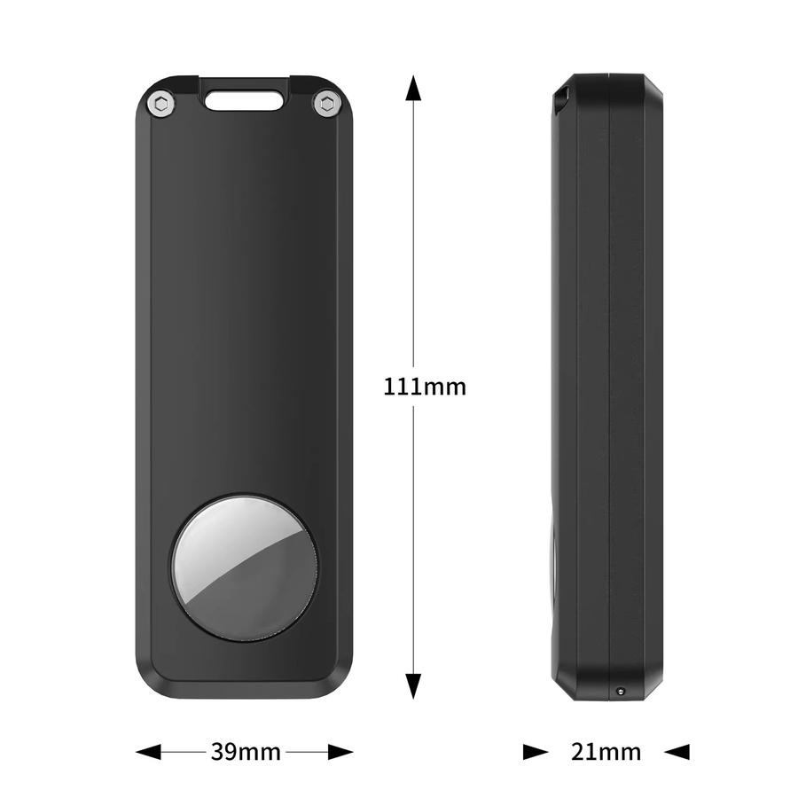 Legendigit Wasserdichtes Airtag-Batteriegehäuse mit Stick in Schwarz für GPS-Tracking von Autos, Anhängern und Motorrädern - Bild 2