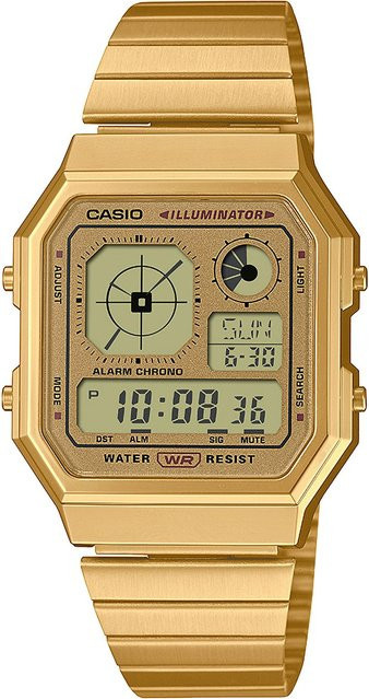 Casio Digitaluhr, Quarz, Edelstahl, 34 mm, Herren - Bild 1