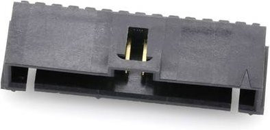 Molex Steckverbinder mit 14 Polen und 2,54 mm Rastermaß in Schwarz und Gold - Bild 1