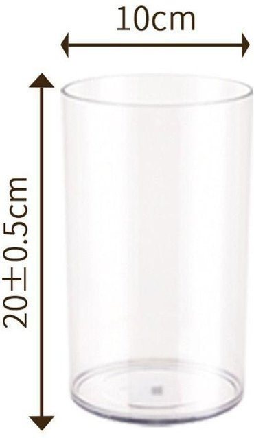 Moderner Acryl-Blumenkübel von xuehizhong in Transparent, Tiefwasser-Blumentopf für das Wohnzimmer, Durchmesser: 10 cm, Höhe: 20 cm - Bild 1