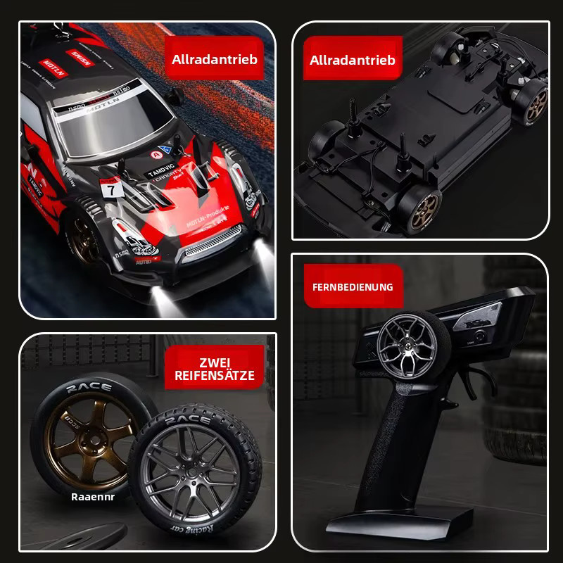 JJRC ferngesteuertes Rennauto, Allradantrieb, Hochgeschwindigkeitsdrift, austauschbare Reifen und Bremsscheiben - Bild 1
