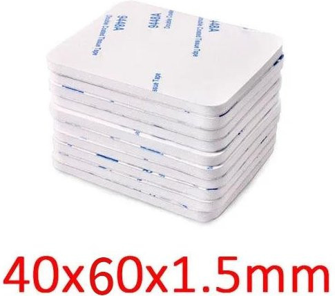 Lanzhong home life Doppelseitiger Klettverschluss Anti-Rutsch-Aufkleber in Weiß, 10 Stück, Durchmesser: 40 mm und 60 mm - Bild 1
