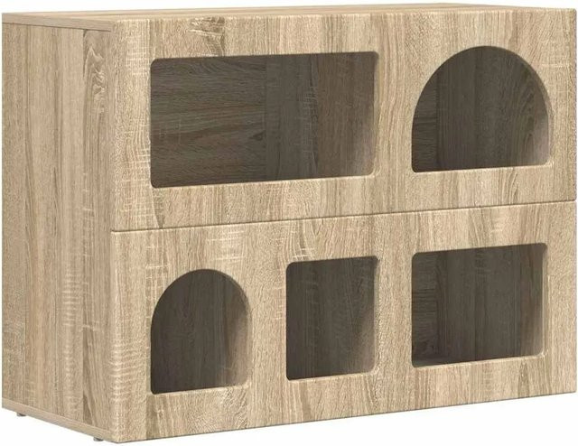 vidaXL Sideboard Sonoma-Eiche modern B/T/H: 80,5 x 35 x 59 cm - Bild 1