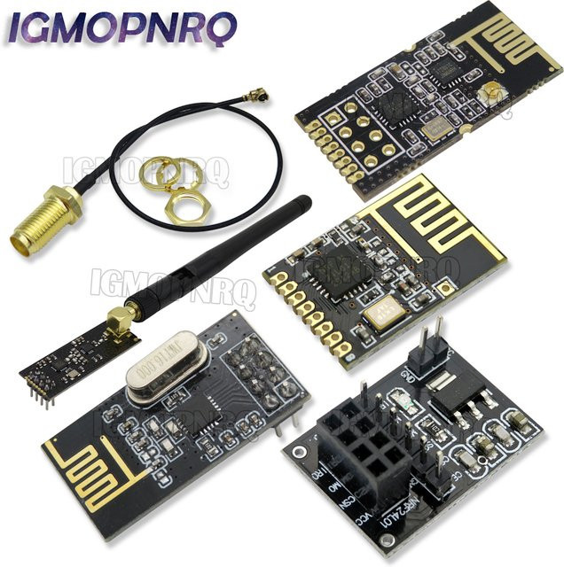 NRF24L01 2,4 GHz Drahtloses Datenübertragungsmodul Upgrade-Version für Arduino in Schwarz - Bild 1