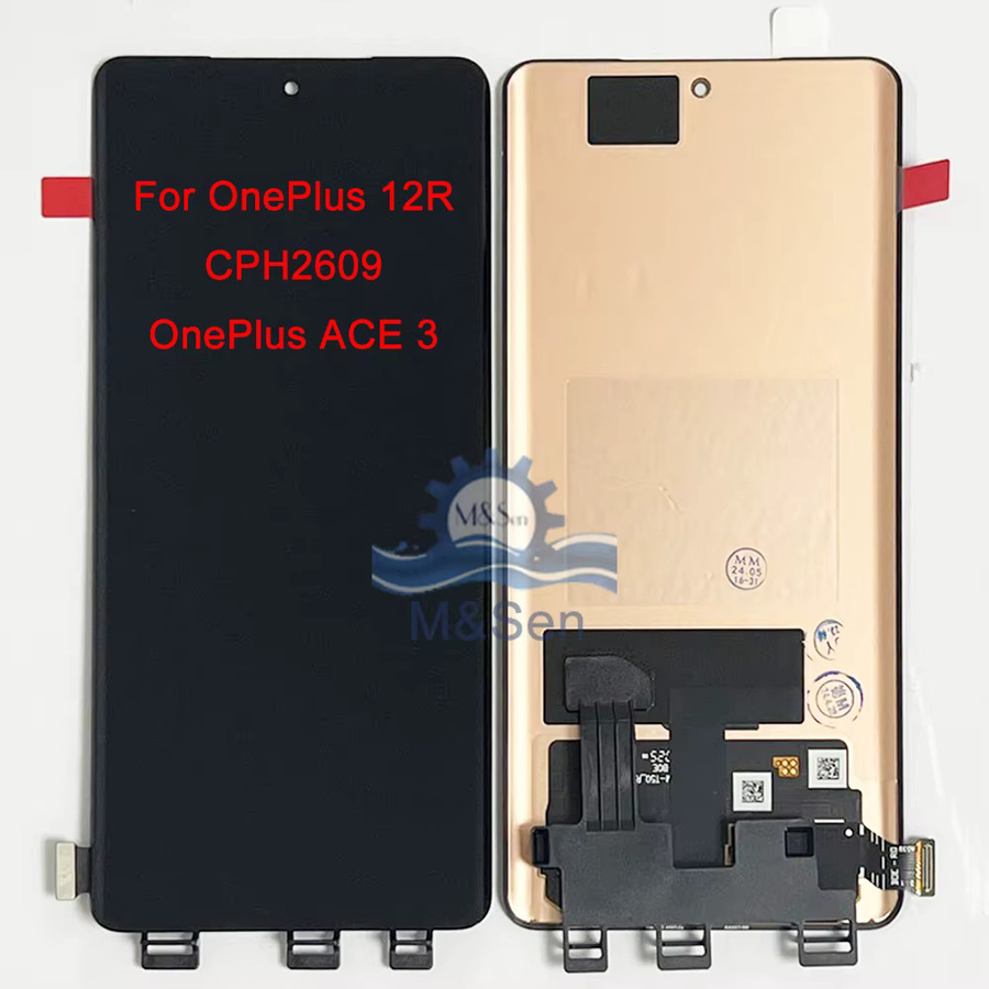 AMOLED Display Ersatzbildschirm mit Rahmen für OnePlus 12, 12R, Ace 3 Pro sowie OnePlus 13, 13R, 13T, 13S in Gold - Bild 2