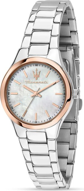 Maserati Armbanduhr Edelstahl, Quarz, Perlmutt Zifferblatt, Damen - Bild 1